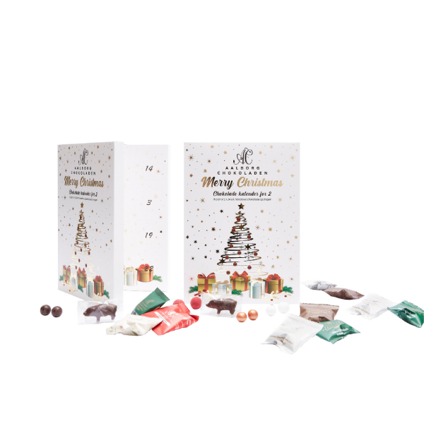 Aalborg Chokoladen julekalender med 48 chokolader