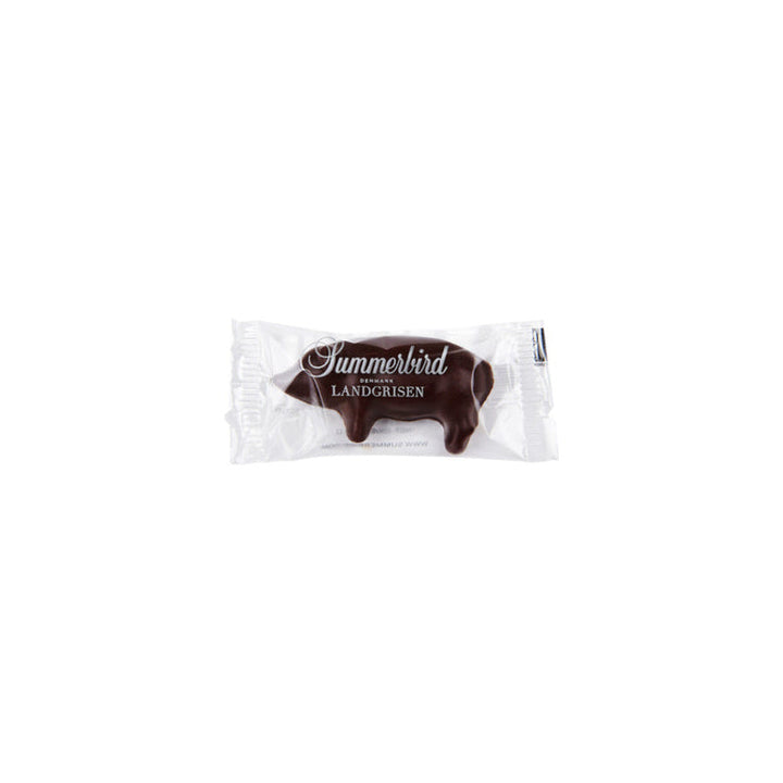 Marcipangris med mørk chokolade - Summerbird