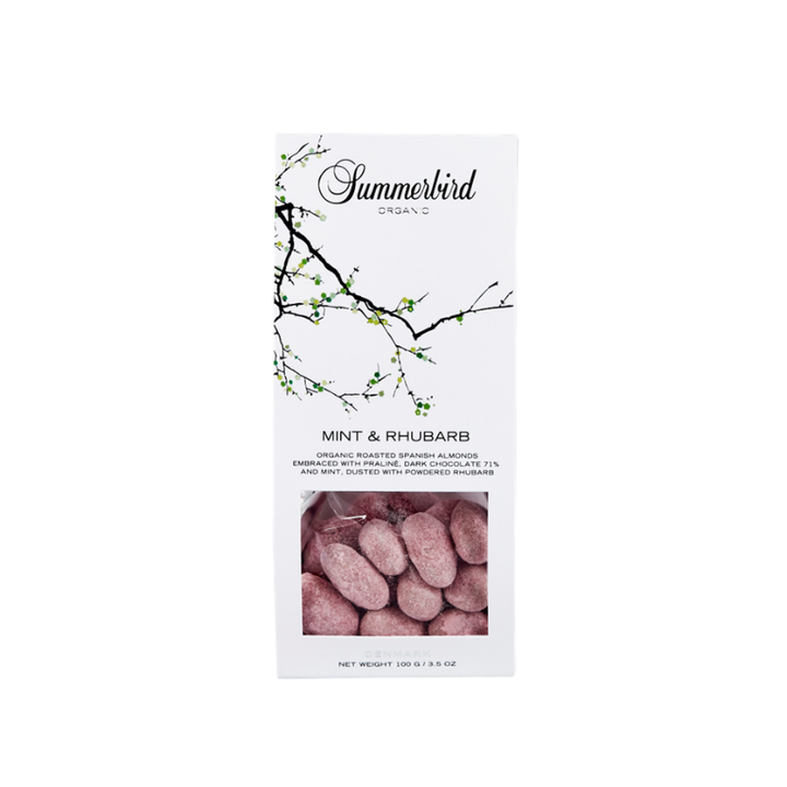 Summerbird mandler med mint og rabarber