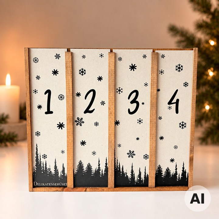 Adventskalender med portvin fra Dalva