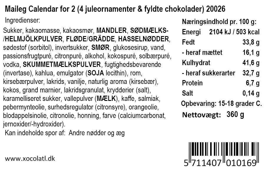 Xocolatl x Maileg julekalender 2026 – visning 3