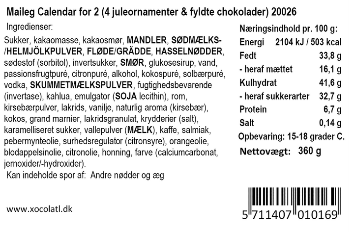 Xocolatl x Maileg julekalender 2026 – visning 3
