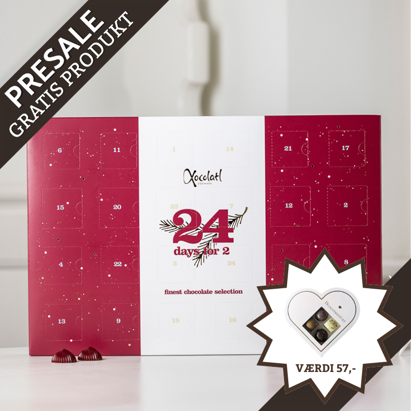 Xocolatl Finest Selection julekalender til 2 personer – presale 2026