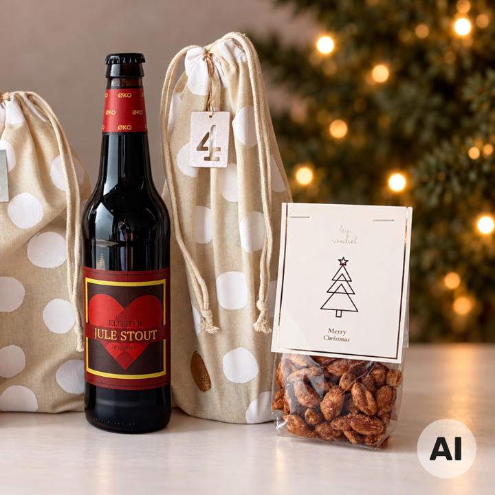 Adventskalender med danske juleøl og snacks