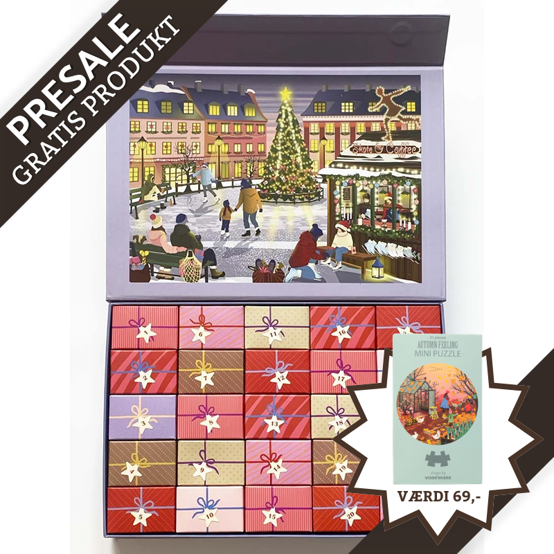 ViSSEVASSE puslespilsjulekalender - 24 decemberæsker – presale 2026
