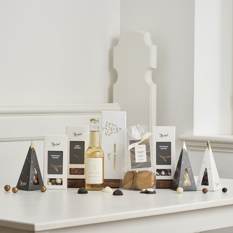 Chokoladegave med hyldeblomstsaft og søde sager – Xocolatl Winternight