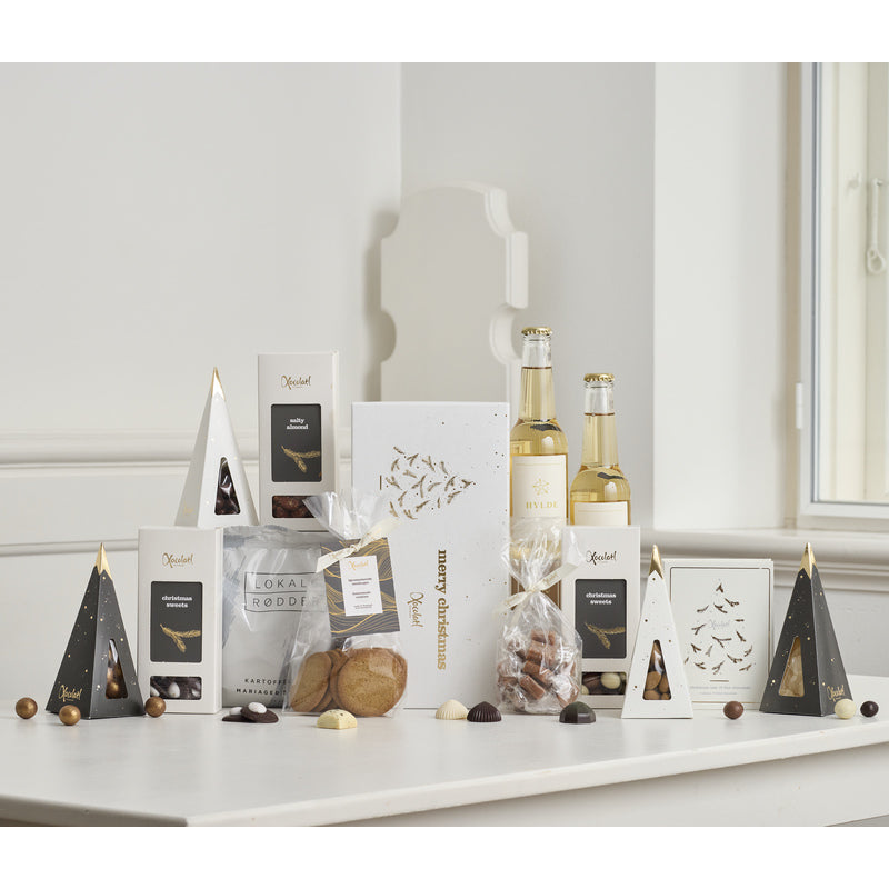Chokoladegave med chokoladebog og hyldeblomstsaft – Xocolatl Winternight
