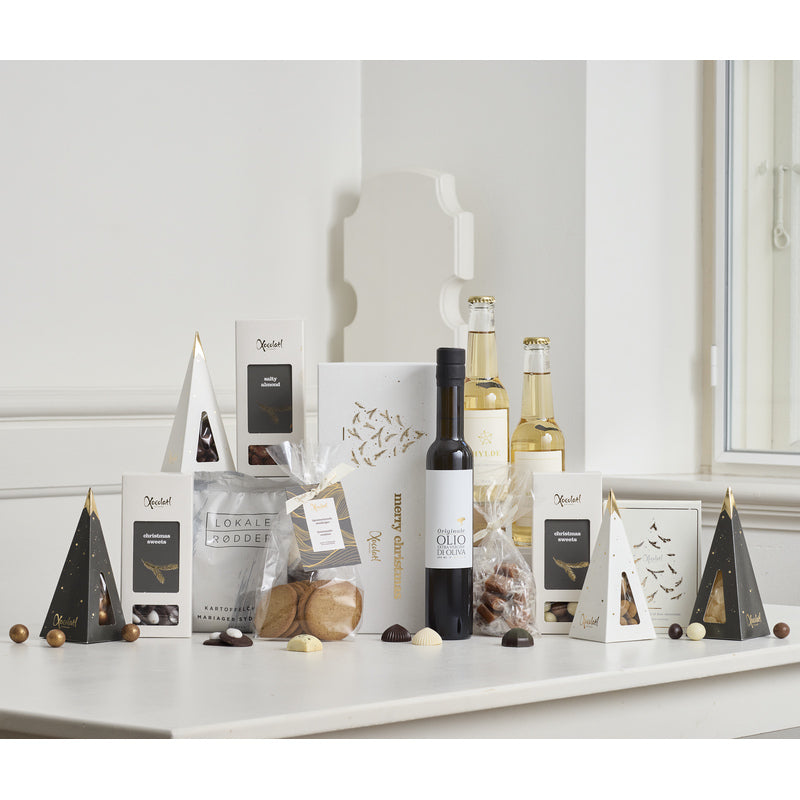 Chokoladegave med olivenolie og søde specialiteter – Xocolatl Winternight