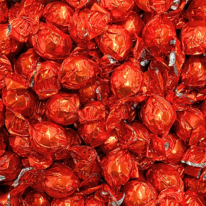 Fyldte chokoladekugler med 70% chokolade m/chokocream  - 1 kg Orange