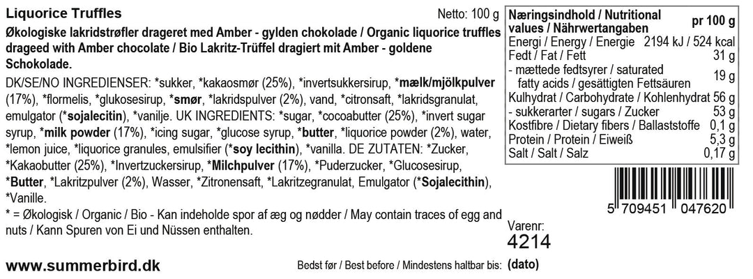 Summerbird lakrids med lakrids