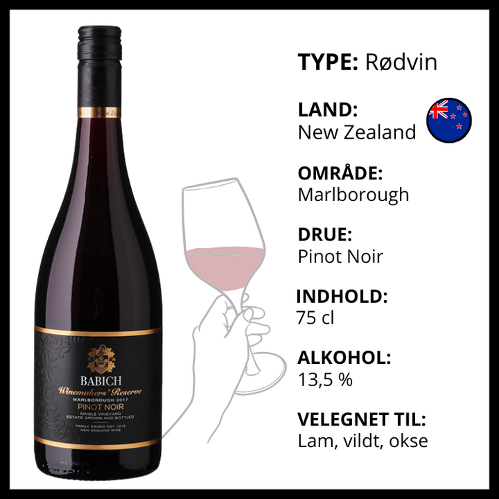 Babich Winemakers Reserve Pinot Noir – Rødvin – produktvisning 2