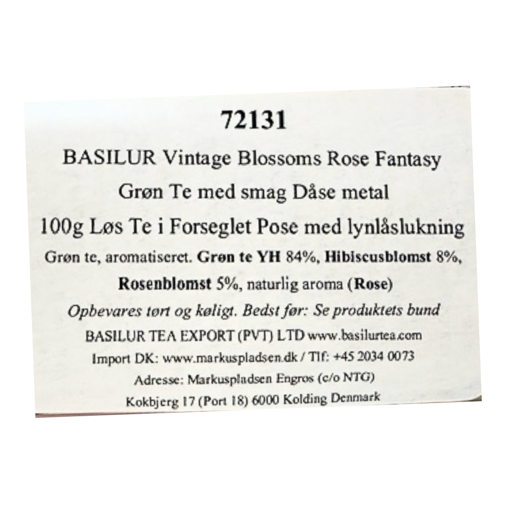 Basilur Floral Bouquet te med blomster og pebermynte
