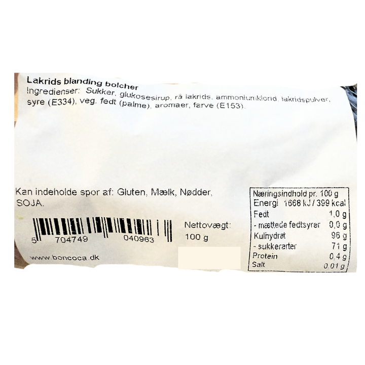 Blåvand Bolcher lakrids med lakrids