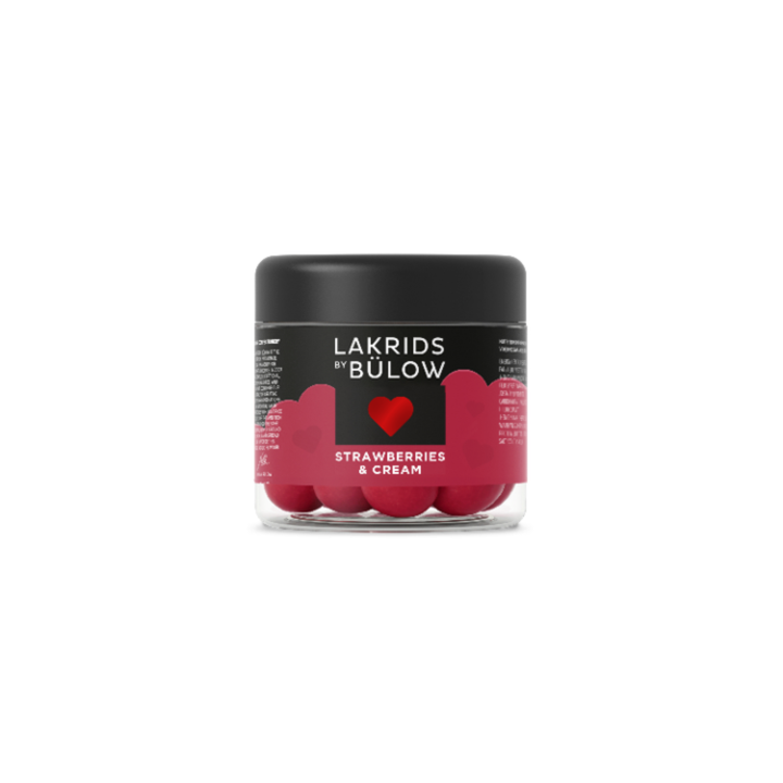 Love Strawberry &amp; Cream Small Lakrids by Bülow 115 g fra Lakrids by Bülow