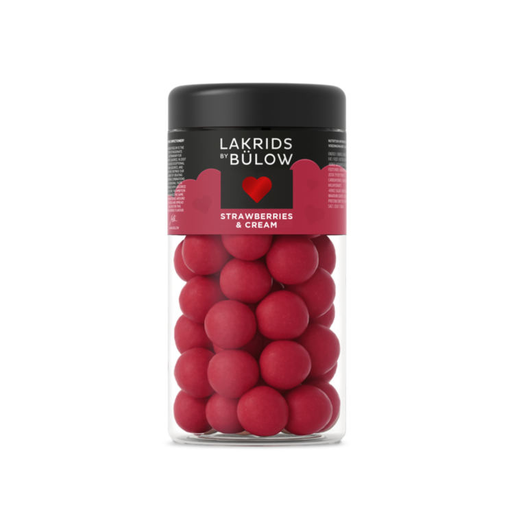 Love Strawberry & Cream Regular Lakrids by Bülow 270 g fra Lakrids by Bülow