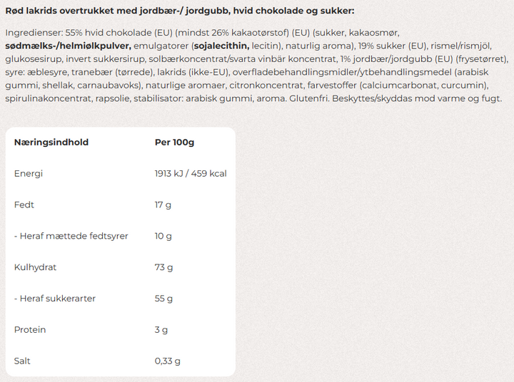 Lakrids by Johan Bülow lakrids med hvid chokolade