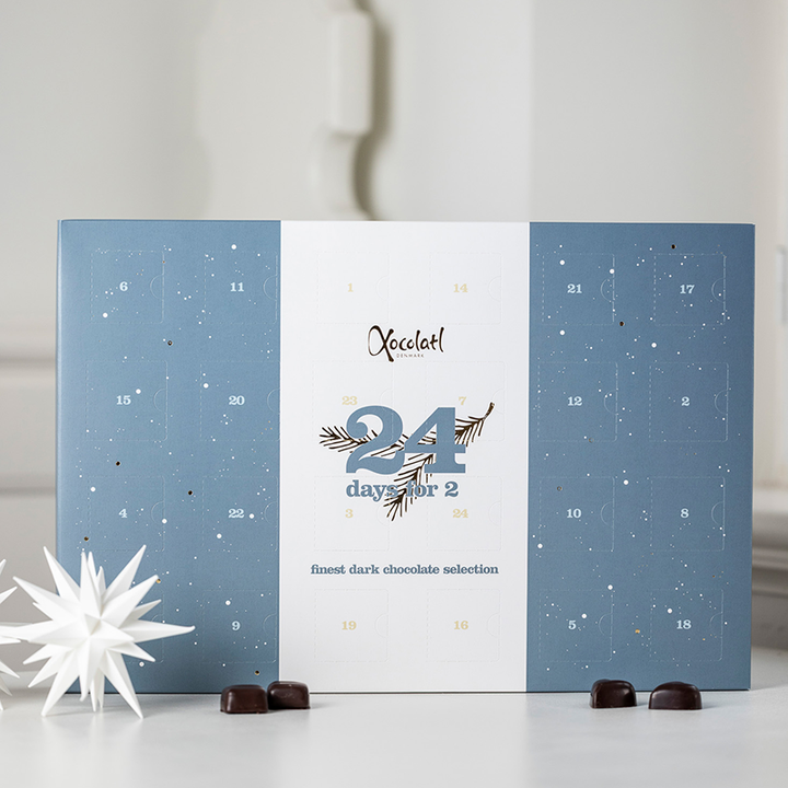 Xocolatl Finest Dark Selection julekalender til 2 personer