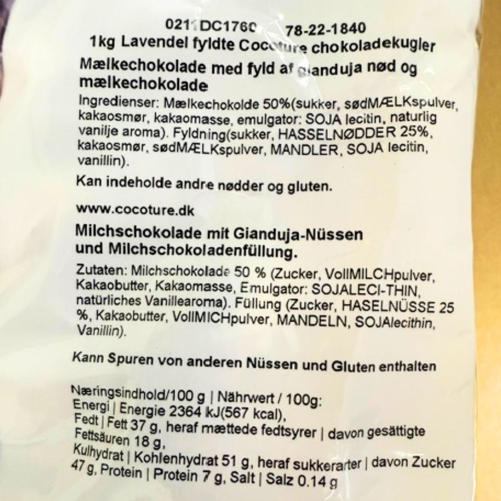 Chokoladekugle med mælkechokolade &amp; &