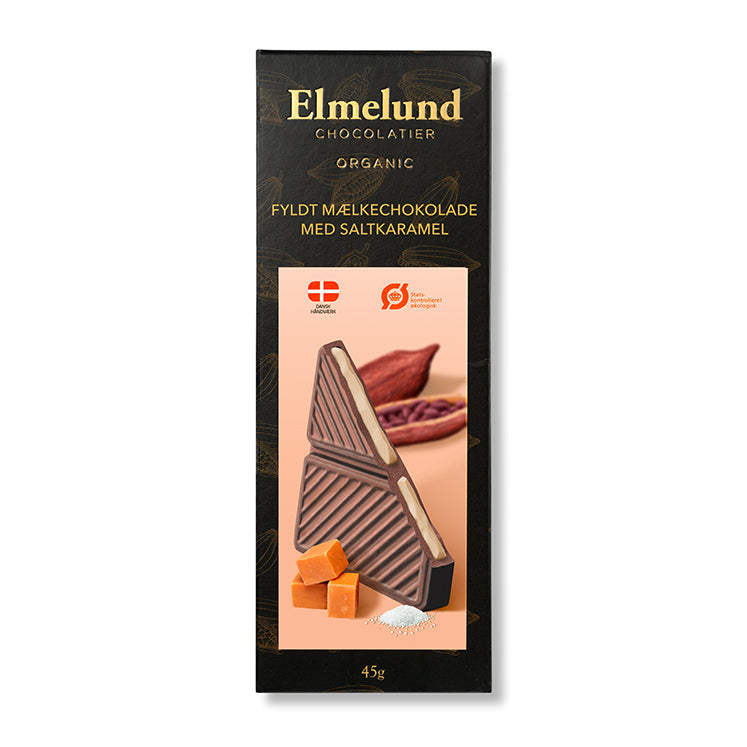 Elmelund Chocolatier karameller med mælkechokolade