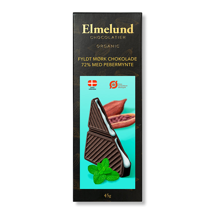 Elmelund Chocolatier chokolade med mørk chokolade