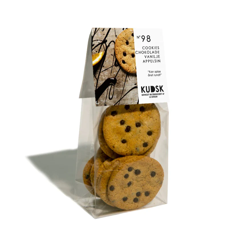 smørbagte småkager chokoladecookies med vanilje og appelsin