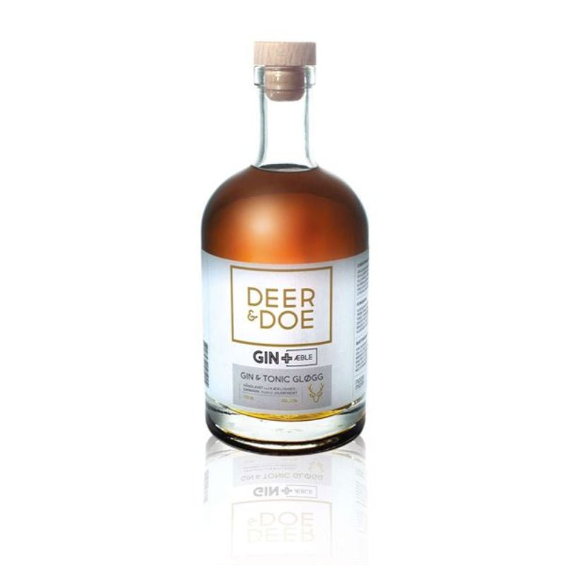 Deer &amp; Doe Gin &amp; Tonic Gløgg med æble, gin, kinabark og julekrydderier 700 ml.