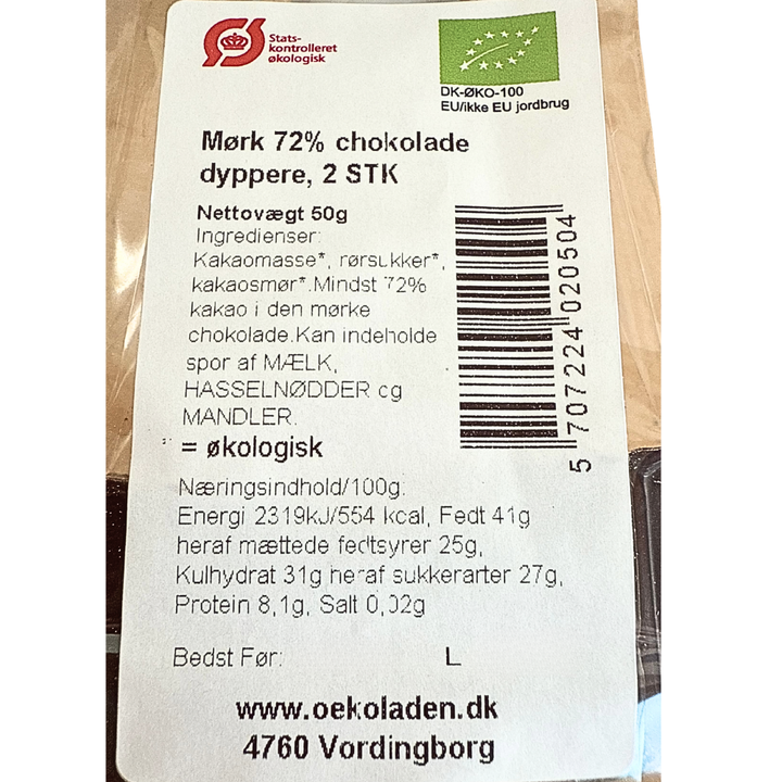 Elmelund Chocolatier chokolade med mørk chokolade
