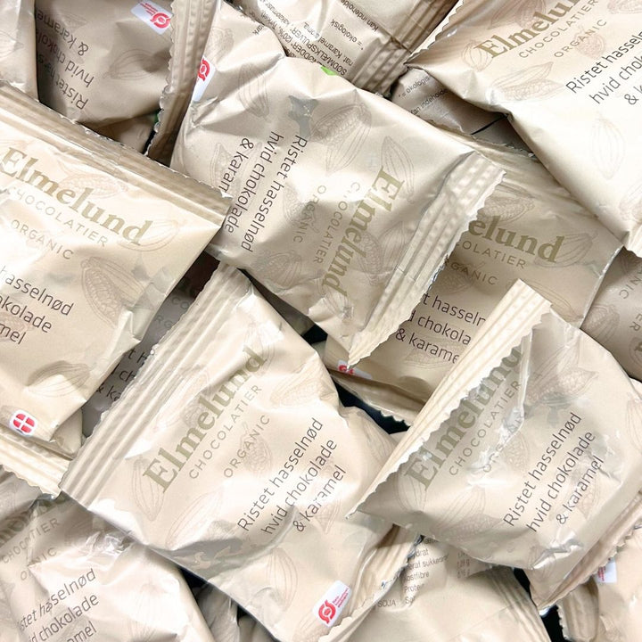 Elmelund Chocolatier karameller med hvid chokolade