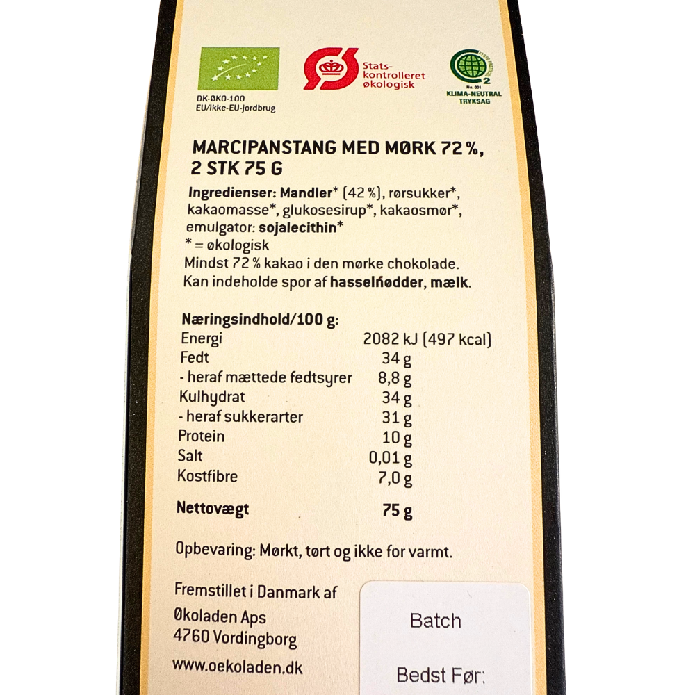 Elmelund Chocolatier chokolade med mørk chokolade