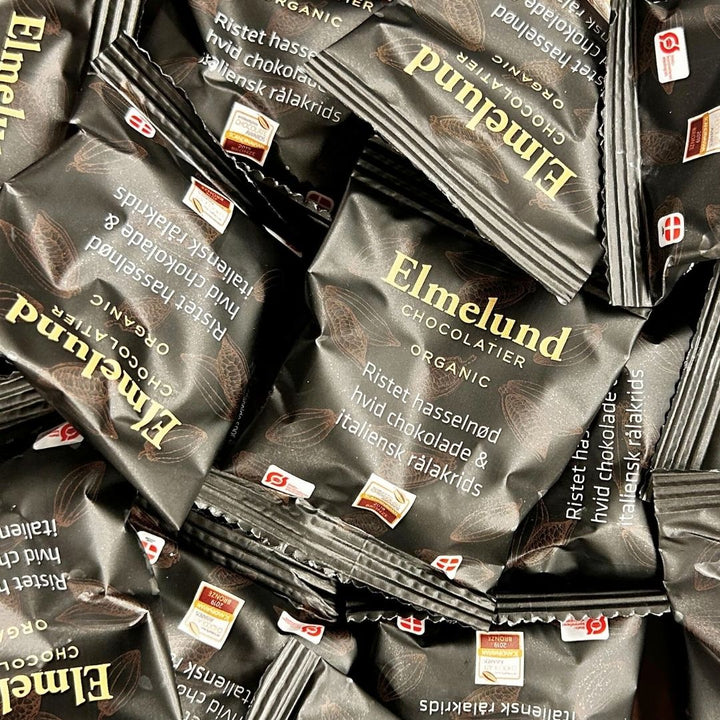 Elmelund Chocolatier lakrids med hvid chokolade