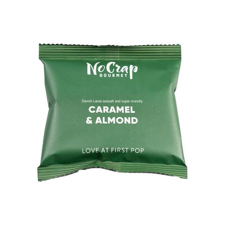 No Crap mandel karamel popcorn i flowpack