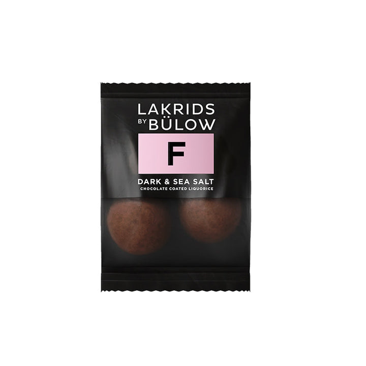 F - Mini (Flowpack) Lakrids by Bülow - 2 LAKRIDSKUGLER PR. PAKKE fra Lakrids by Bülow