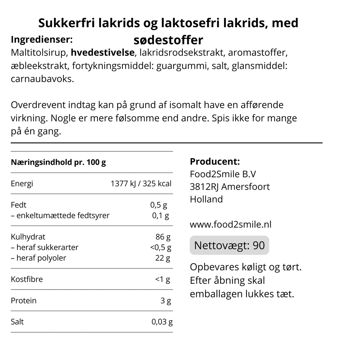 Food2Smile lakrids med lakrids