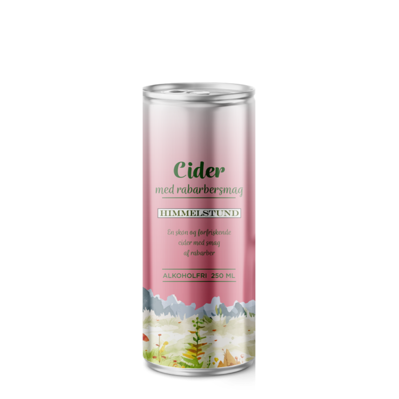 Himmelstund alkoholfri cider med rabarber 250 ml