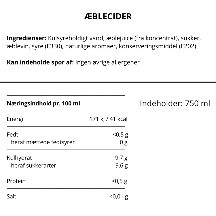 Himmelstund Æblecider 75 cl  - Alkoholfri