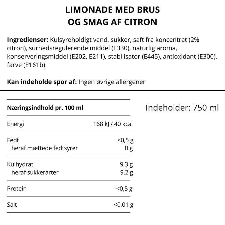 Himmelstund Limonade Citron - Alkoholfri 75 cl