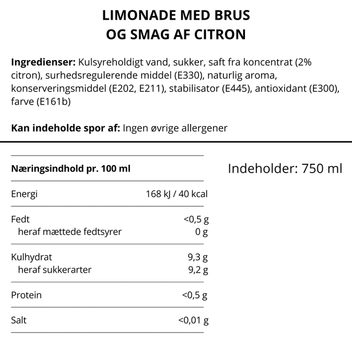 Himmelstund Limonade Citron - Alkoholfri 75 cl
