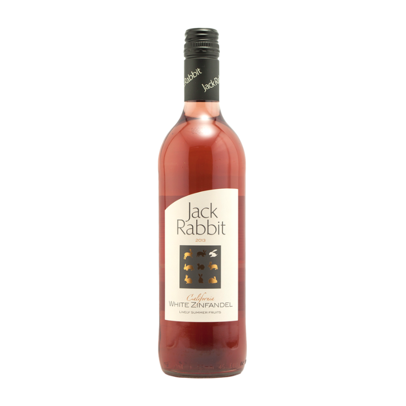 Jack Rabbit White Zinfandel rosévin med friske bær æbler og citrus