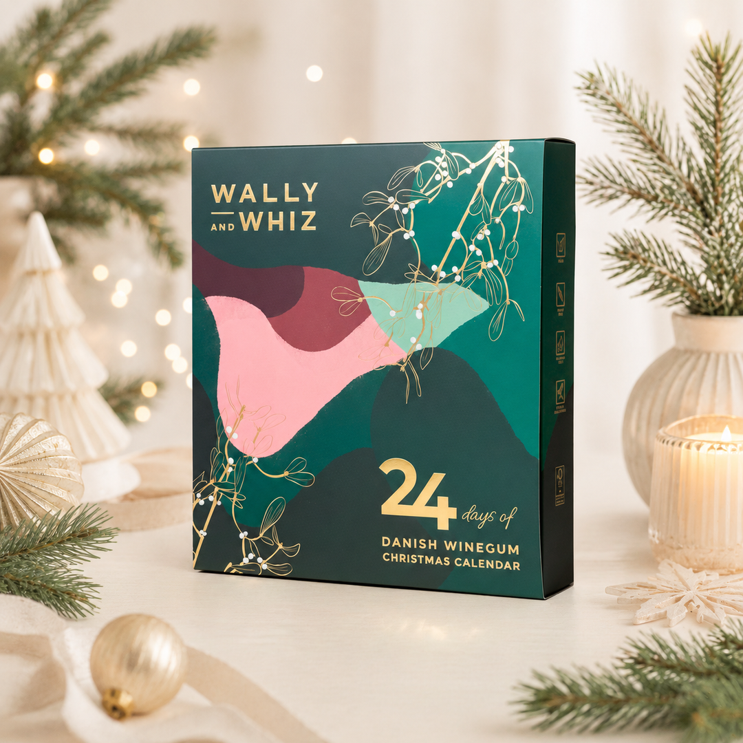 Wally &amp; Whiz grøn vingummijulekalender