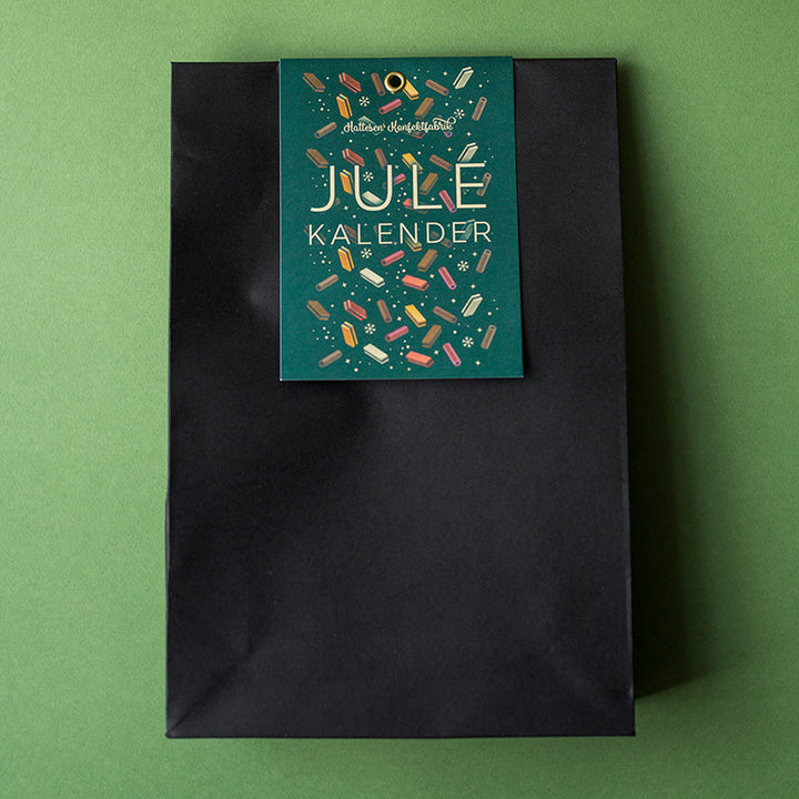 Hattesens julekalender med lakrids, frugt og chokoladesmag