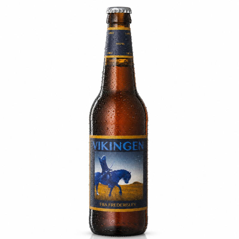 Klosterbryggeriet Viking økologisk lys ale 50 cl med 6 procent alkohol.