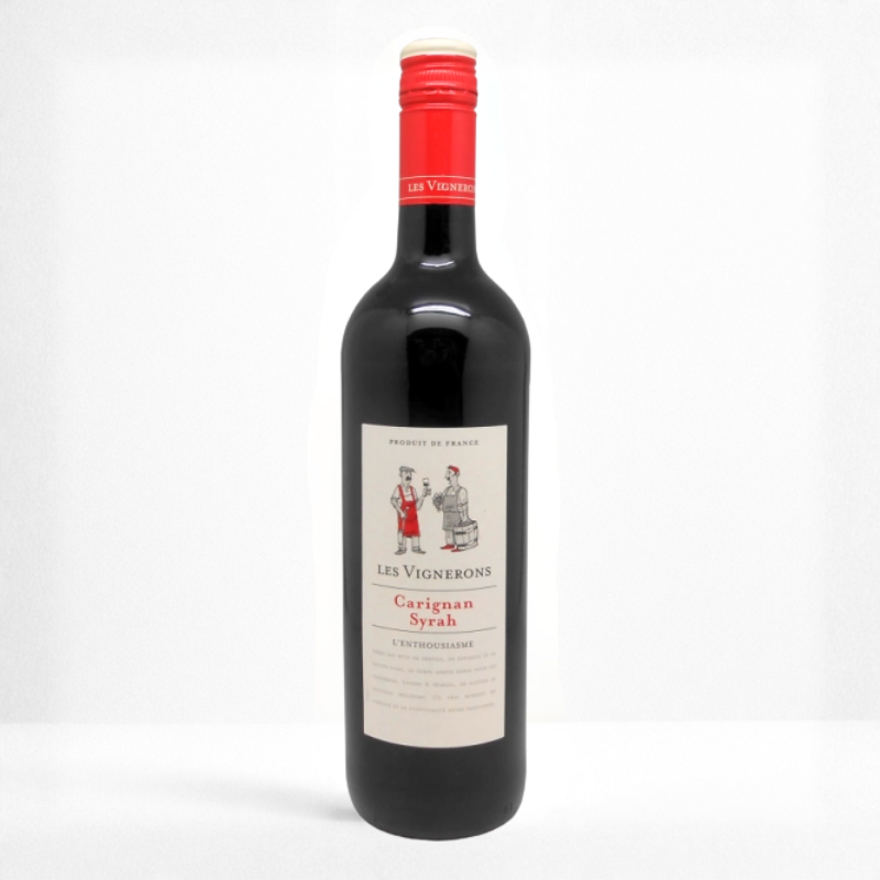 Les Vignerons Carignan Syrah fransk rødvin 75 cl 12,5% vol.