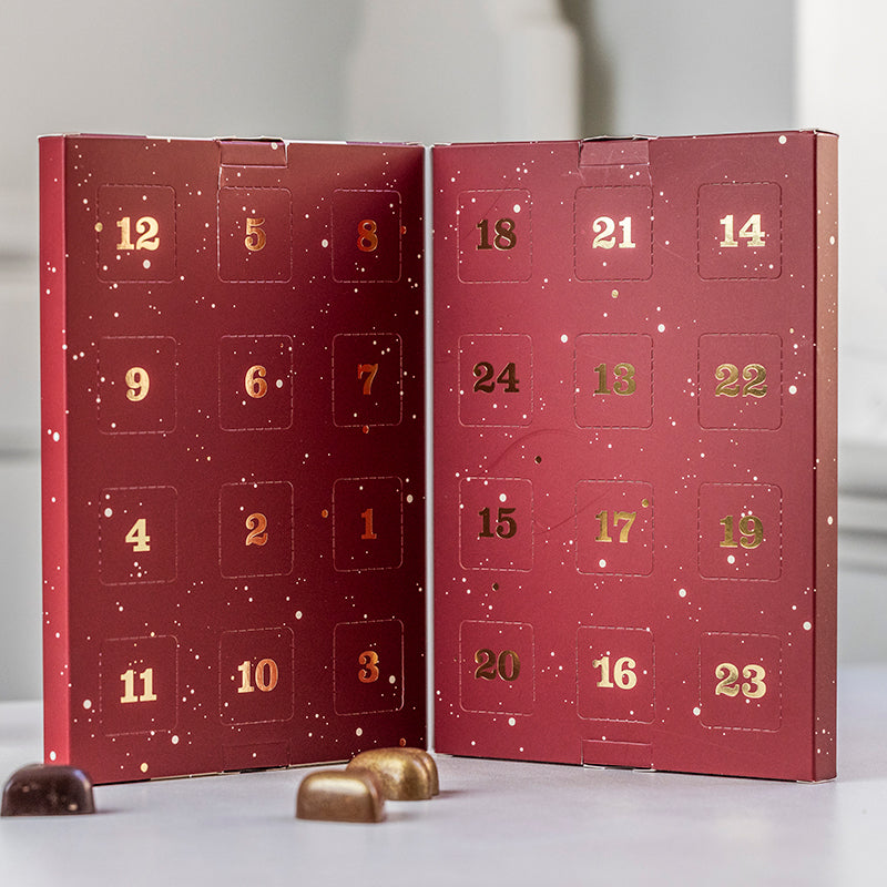 Xocolatl julekalender med små fyldte chokolader – visning 2