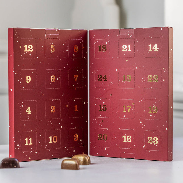 Xocolatl julekalender med små fyldte chokolader – visning 2