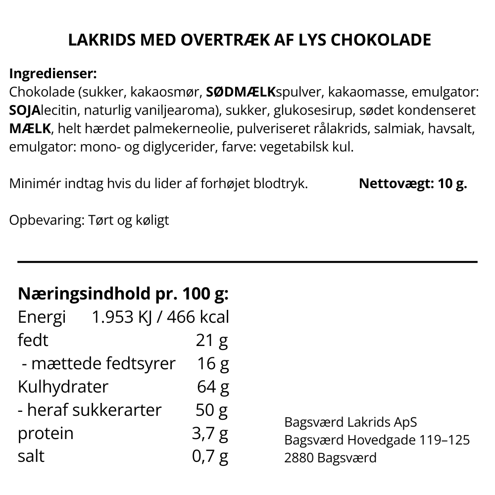 Bagsværd Lakrids Lys Symfoni 4 stk pose/flowpack 40 g fra Bagsværd Lakrids – produktfoto 3