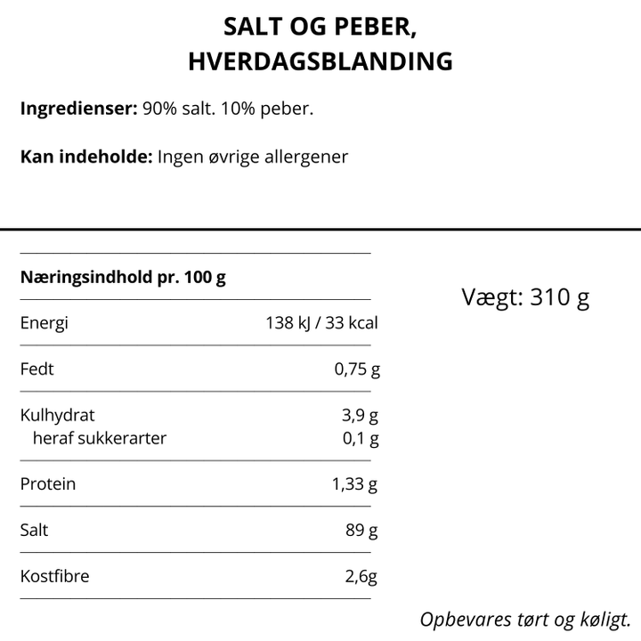 Salt og peberblanding i Nicolas Vahé kværn