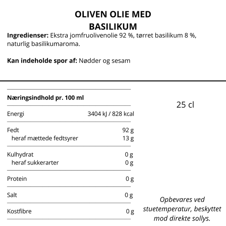 Basilikumolie fra Nicolas Vahé