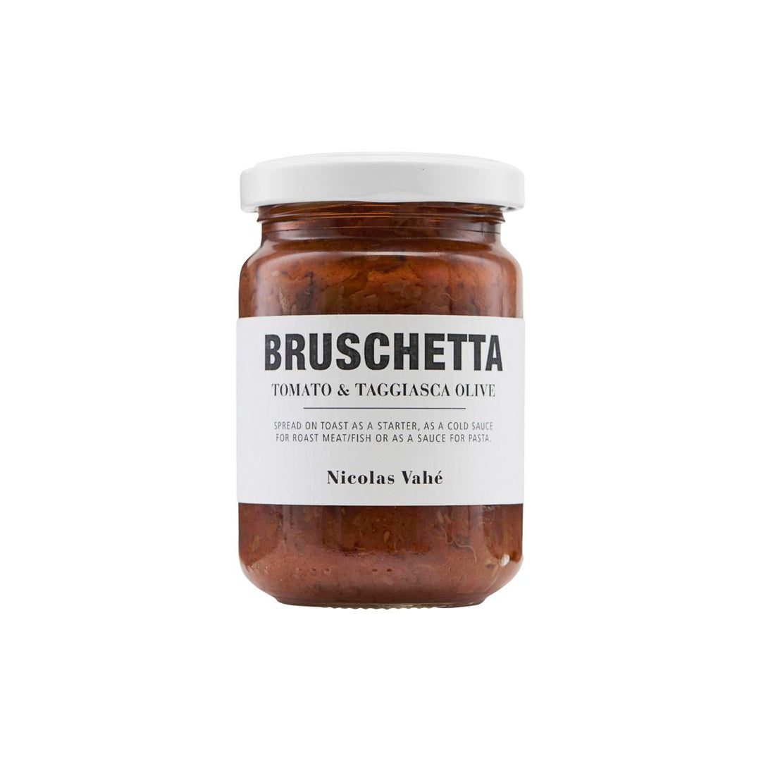 Nicolas Vahé bruschetta med tomat og oliven