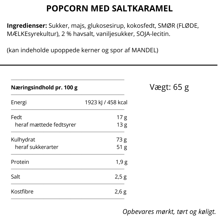 Sprøde popcorn med Læsø havsalt