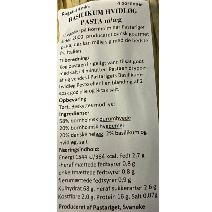 Pastariget gourmetpasta med hvidløg